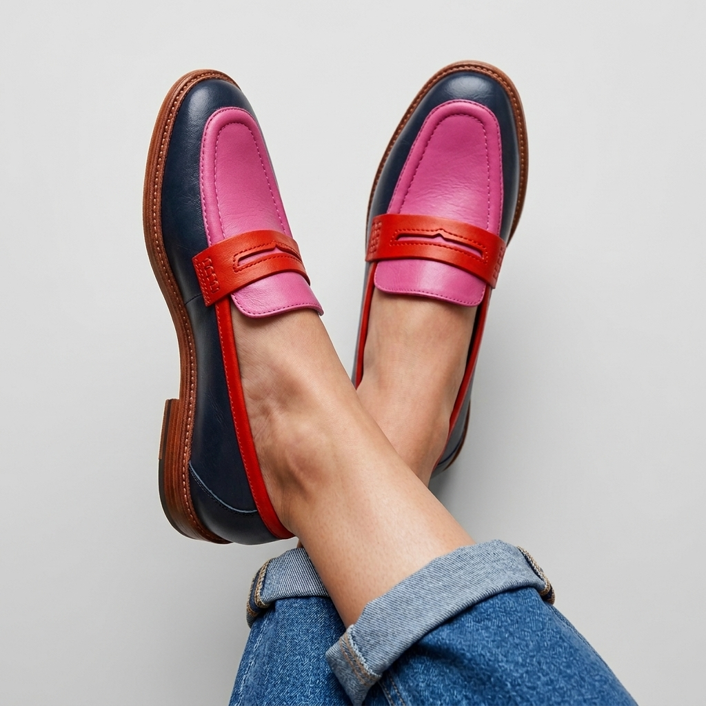 Mocassins Femme Confort Chaussures Plates Bout Rond