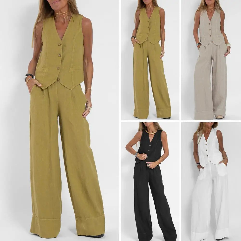 Loïs - Gilet chic décontracté et pantalon pour chaque occasion