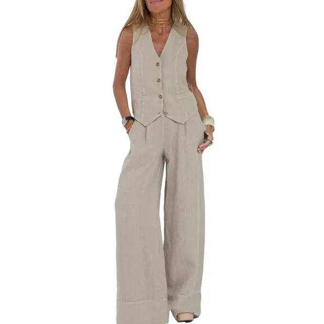 Loïs - Gilet chic décontracté et pantalon pour chaque occasion