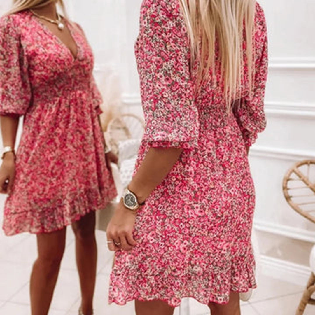 Robe d'Été Midi Légère et Élégante pour Femmes - Jannine