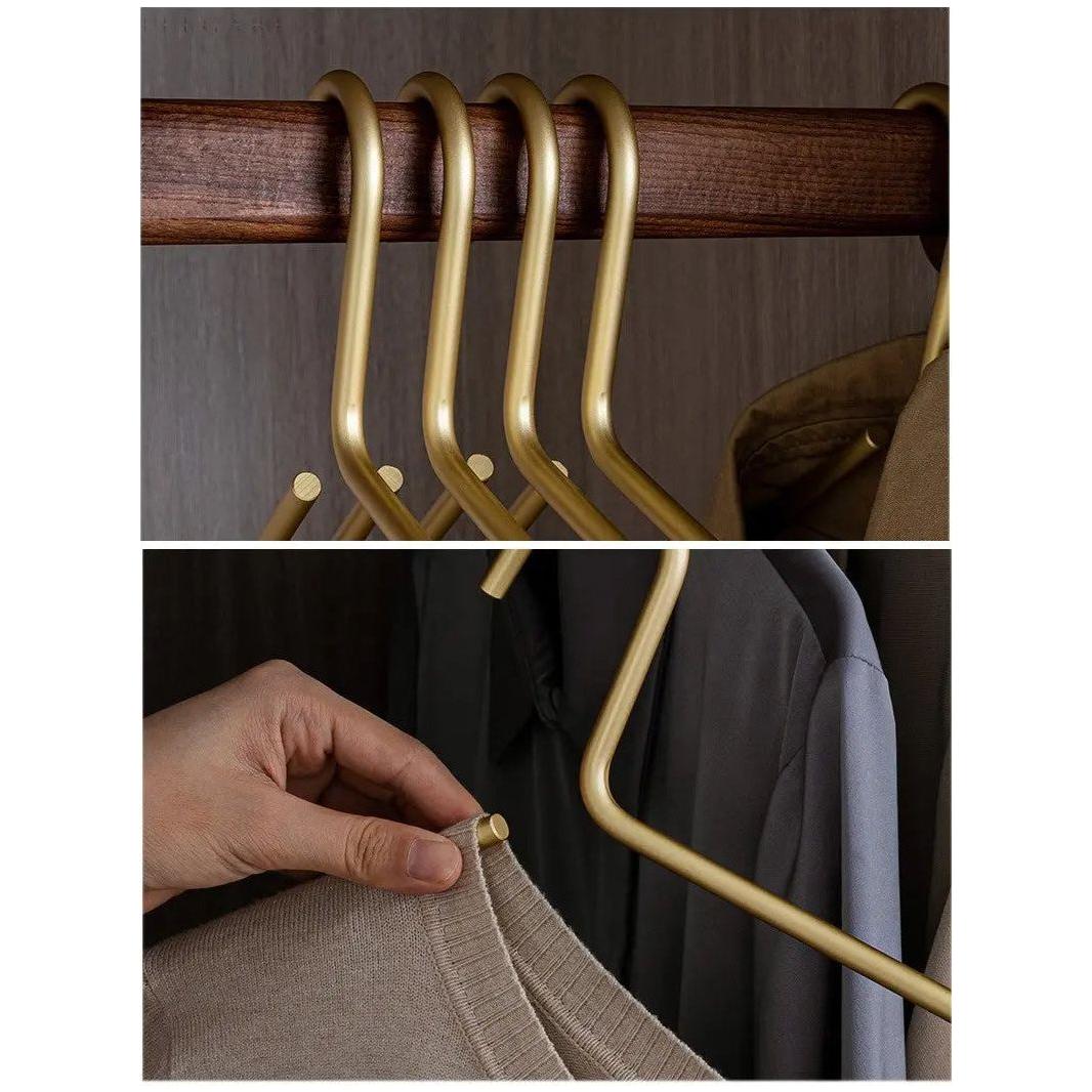 Cintre Antidérapant Luxe - Cintres Massifs Mat Stylés Pour Une Utilisation Durable - (5 par set)