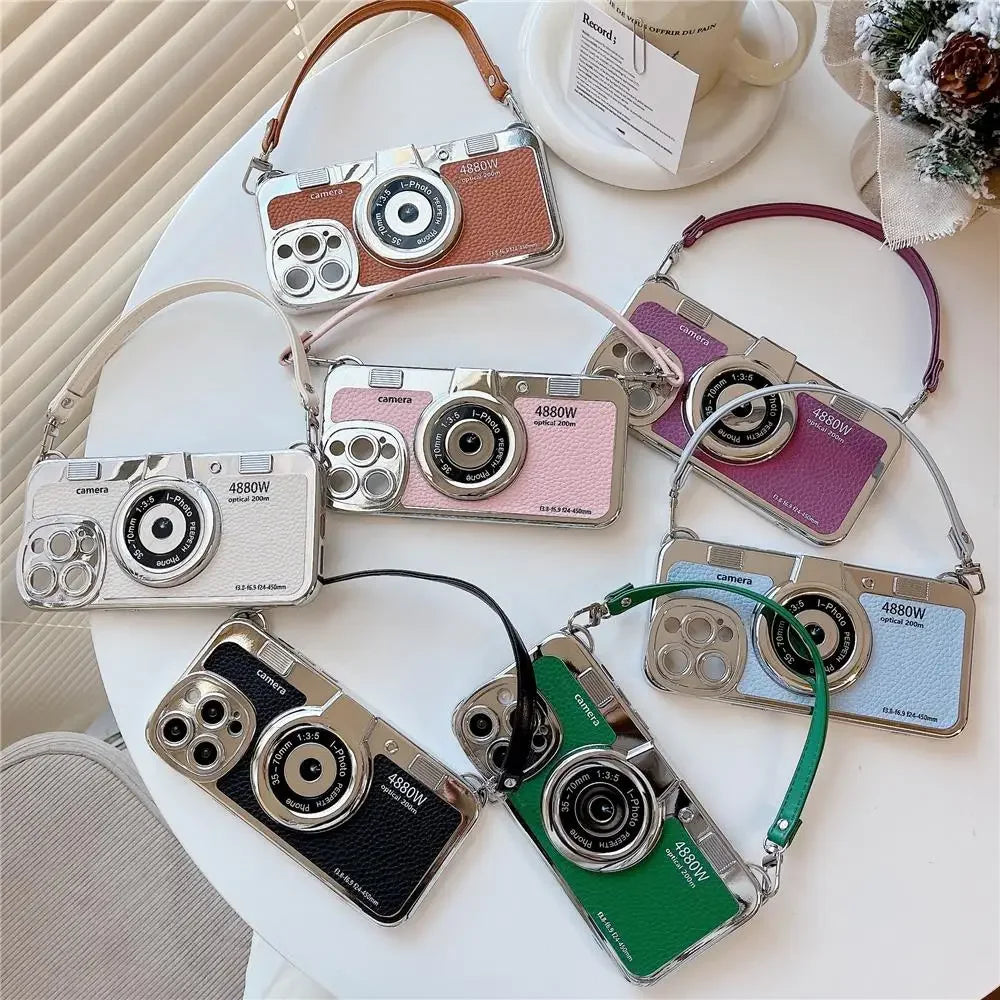 VintageCam Coque de Téléphone | Coque Style Caméra Stéréo Rétro pour iPhone
