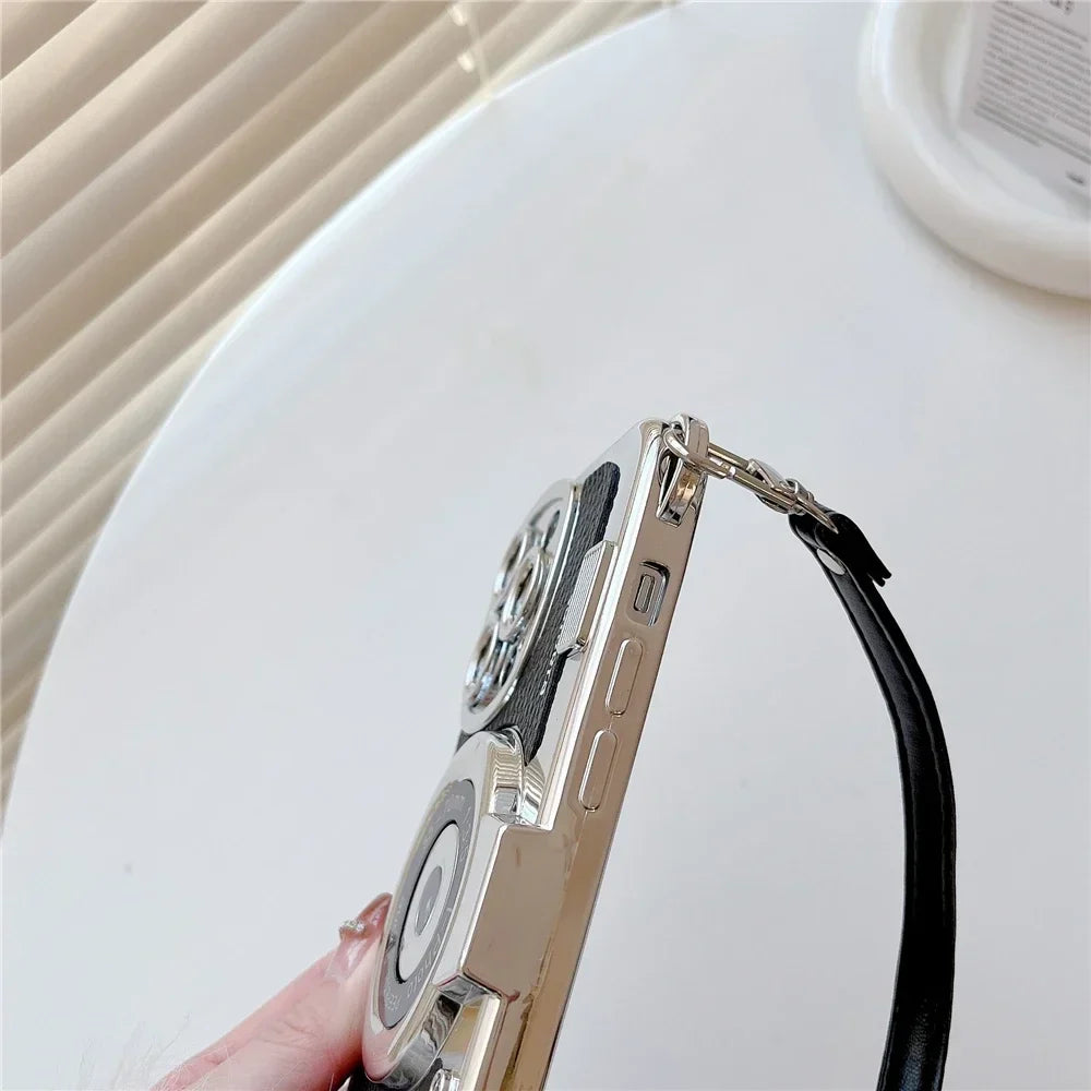 VintageCam Coque de Téléphone | Coque Style Caméra Stéréo Rétro pour iPhone