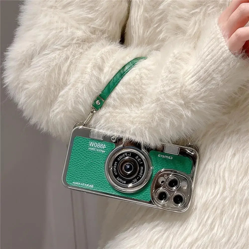 VintageCam Coque de Téléphone | Coque Style Caméra Stéréo Rétro pour iPhone