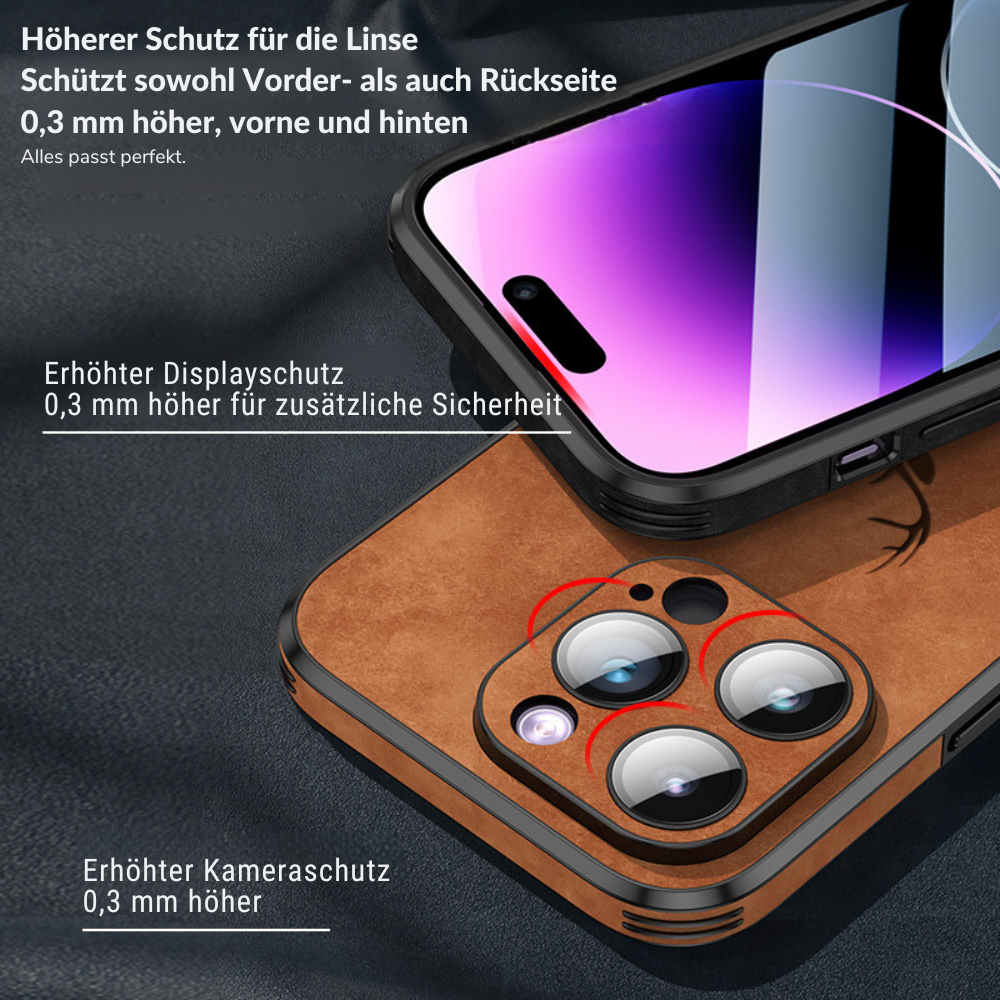 Deer - Étui en Cuir Luxe pour iPhone avec Design Élégant et Protection Antichoc