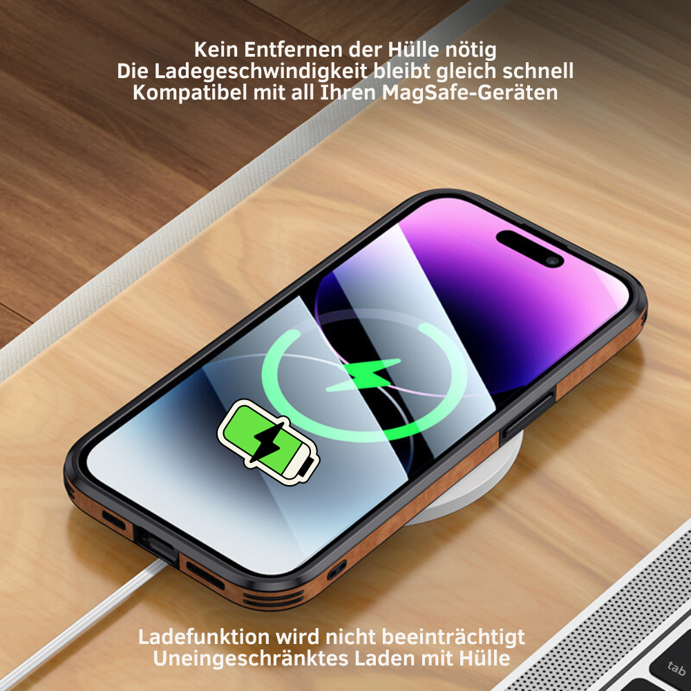 Deer - Étui en Cuir Luxe pour iPhone avec Design Élégant et Protection Antichoc