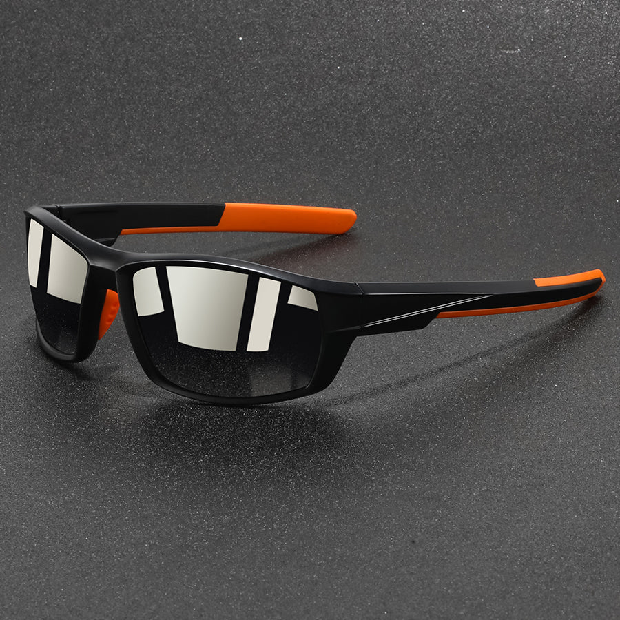 Lunettes de soleil sportives polarisées unisexes avec protection UV400 pour le cyclisme et la pêche