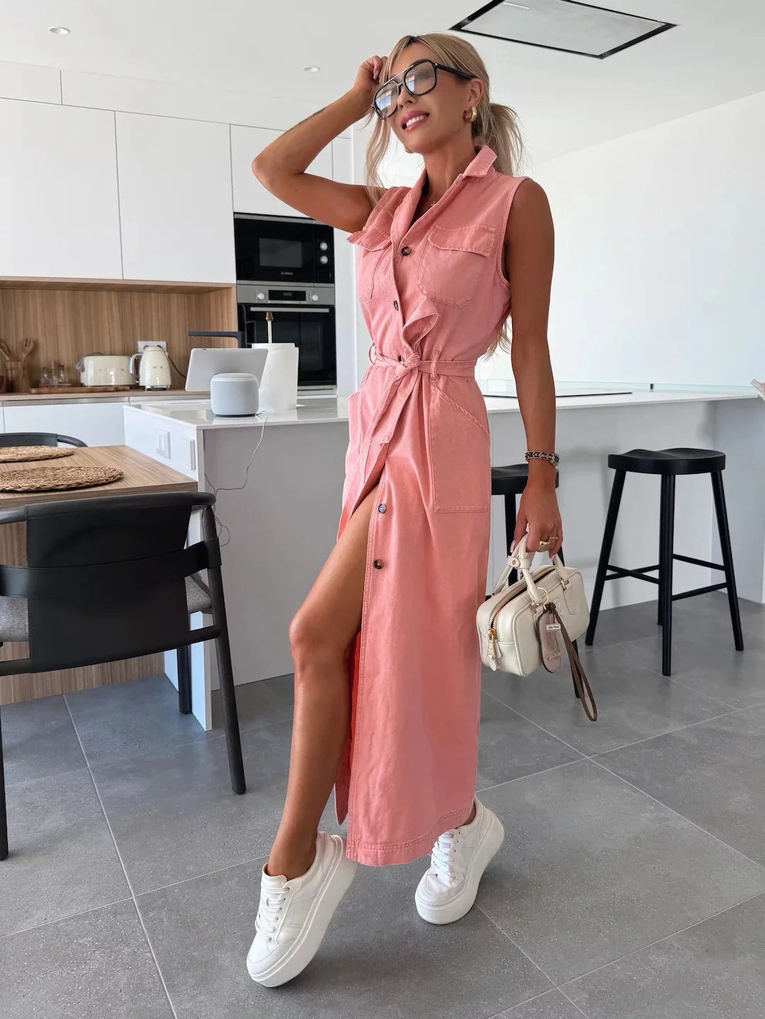 Maxi Robe Femme | Look Denim & Élégance Sans Effort
