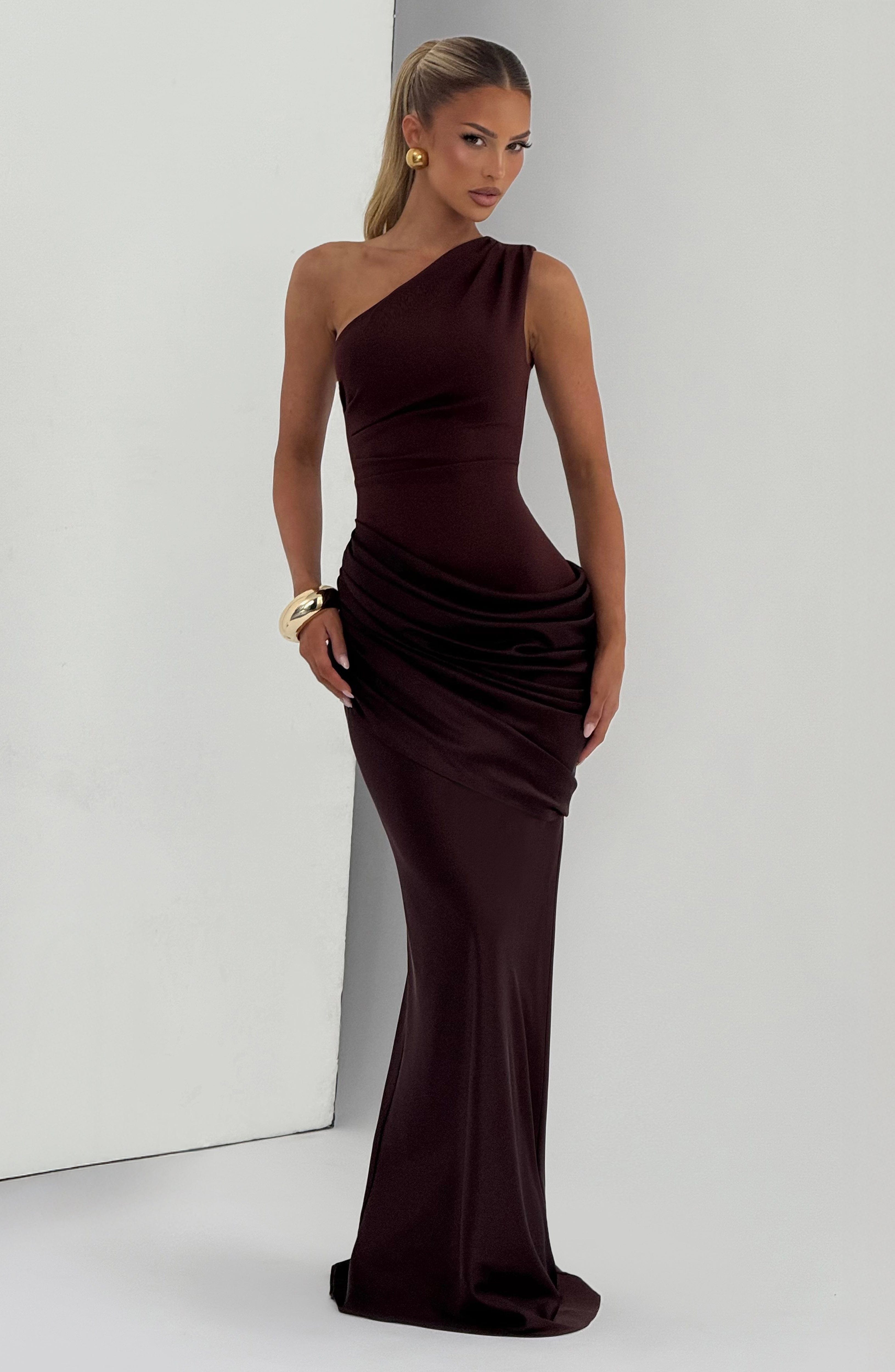 Robe Maxi Femme | Design à Une Épaule