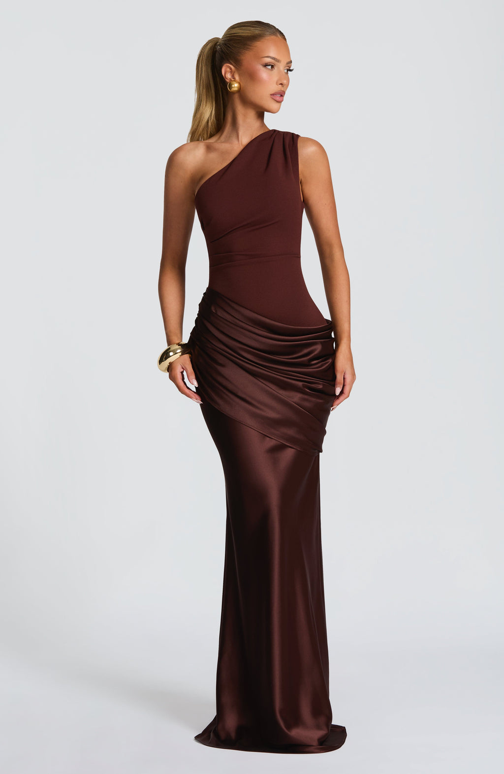 Robe Maxi Femme | Design à Une Épaule