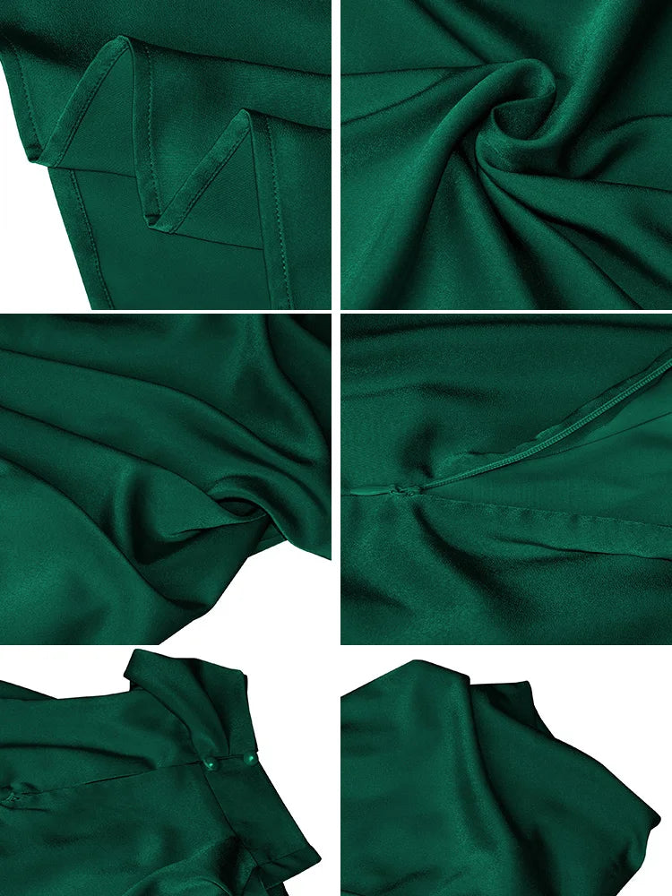 Maxi Robe Femme | Élégance Satinée & Design Raffiné