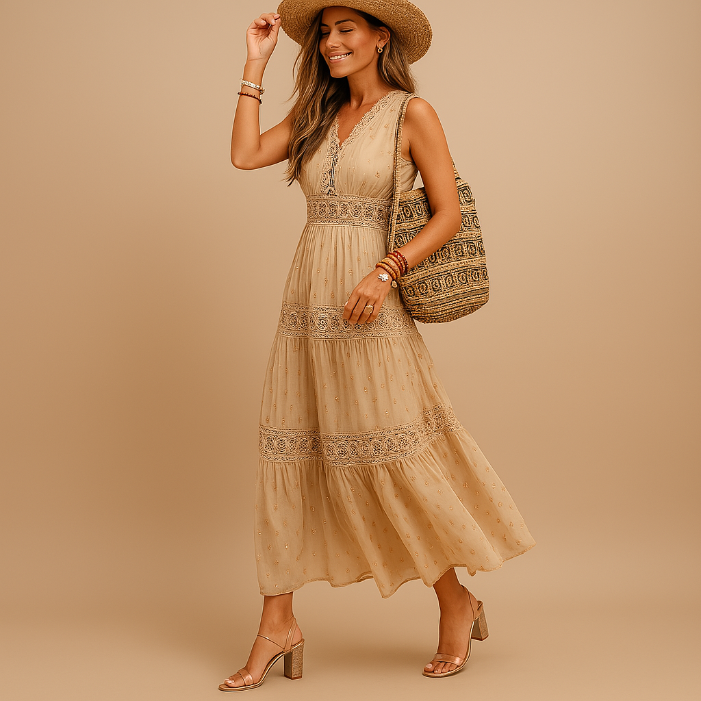 Maxi Robe d'Été Femme | Style Boho Ibiza & Silhouette Féminine