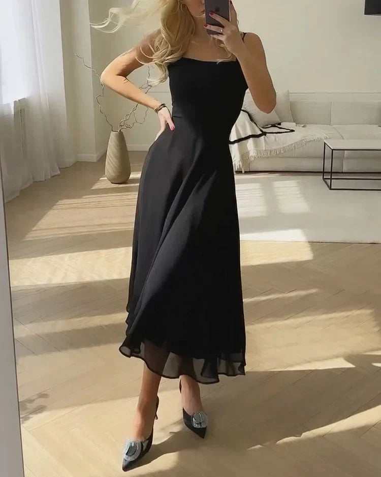 Robe Maxi Femme | Décolleté Carré & Jupe Flottante