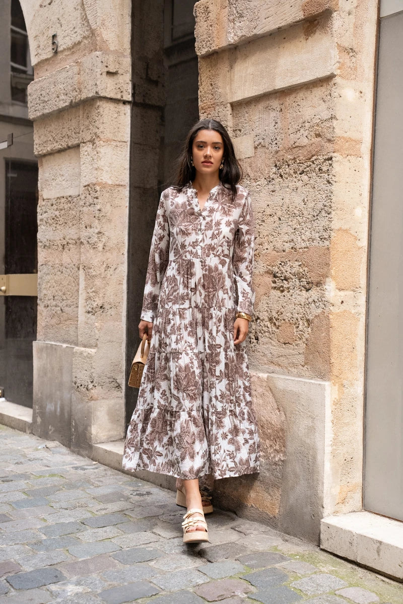 Robe Maxi Femme | Motif Floral & Style Bohème Romantique