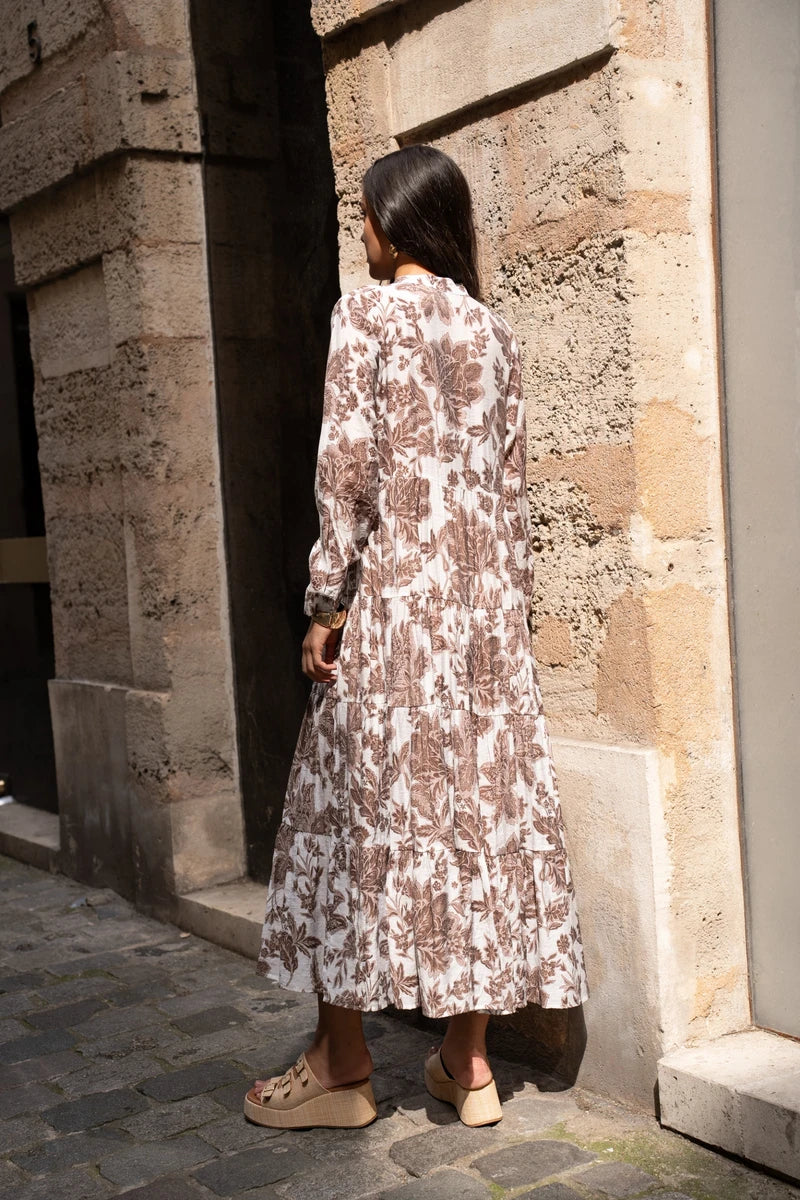 Robe Maxi Femme | Motif Floral & Style Bohème Romantique