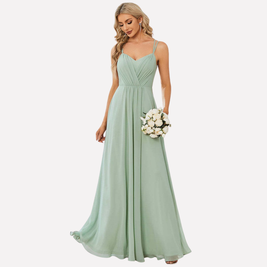 Robe Maxi Femme | Décolleté en Cœur & Fluide Élégant