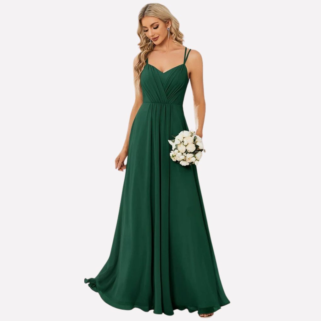Robe Maxi Femme | Décolleté en Cœur & Fluide Élégant