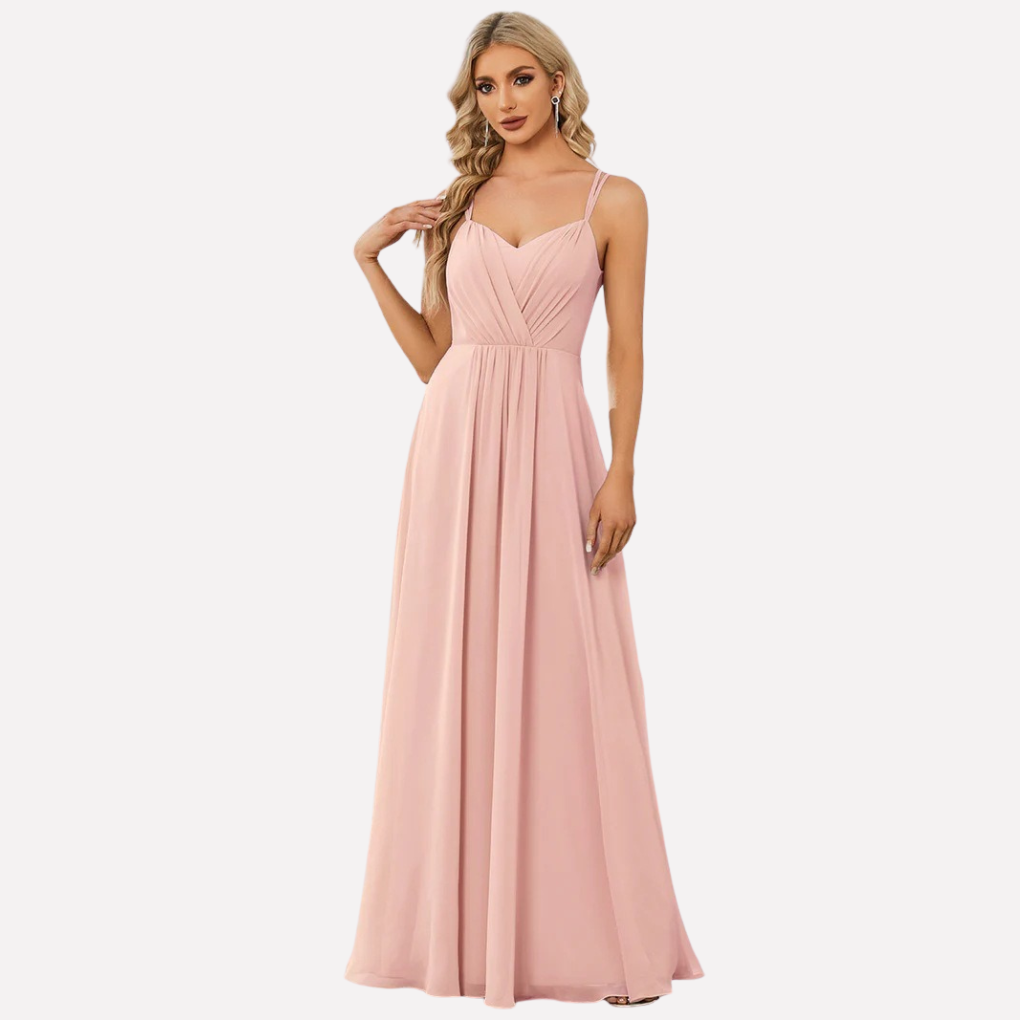 Robe Maxi Femme | Décolleté en Cœur & Fluide Élégant