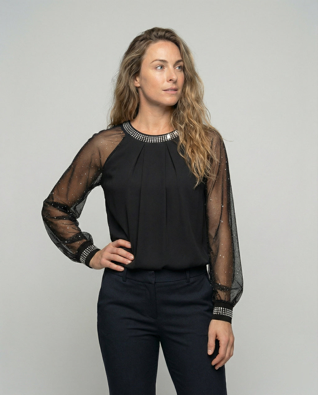 Top en Maille Femme | Détails Brillants & Look Élégant