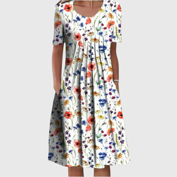 Robe Midi Femme | Imprimé Floral & Coupe Ample Flatteuse