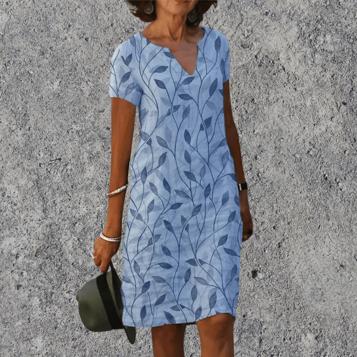 Robe Midi | Confort Aérien & Col V