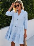 Robe Midi d'Été Femme | À Carreaux A-ligne & Jupe Volante Superposée