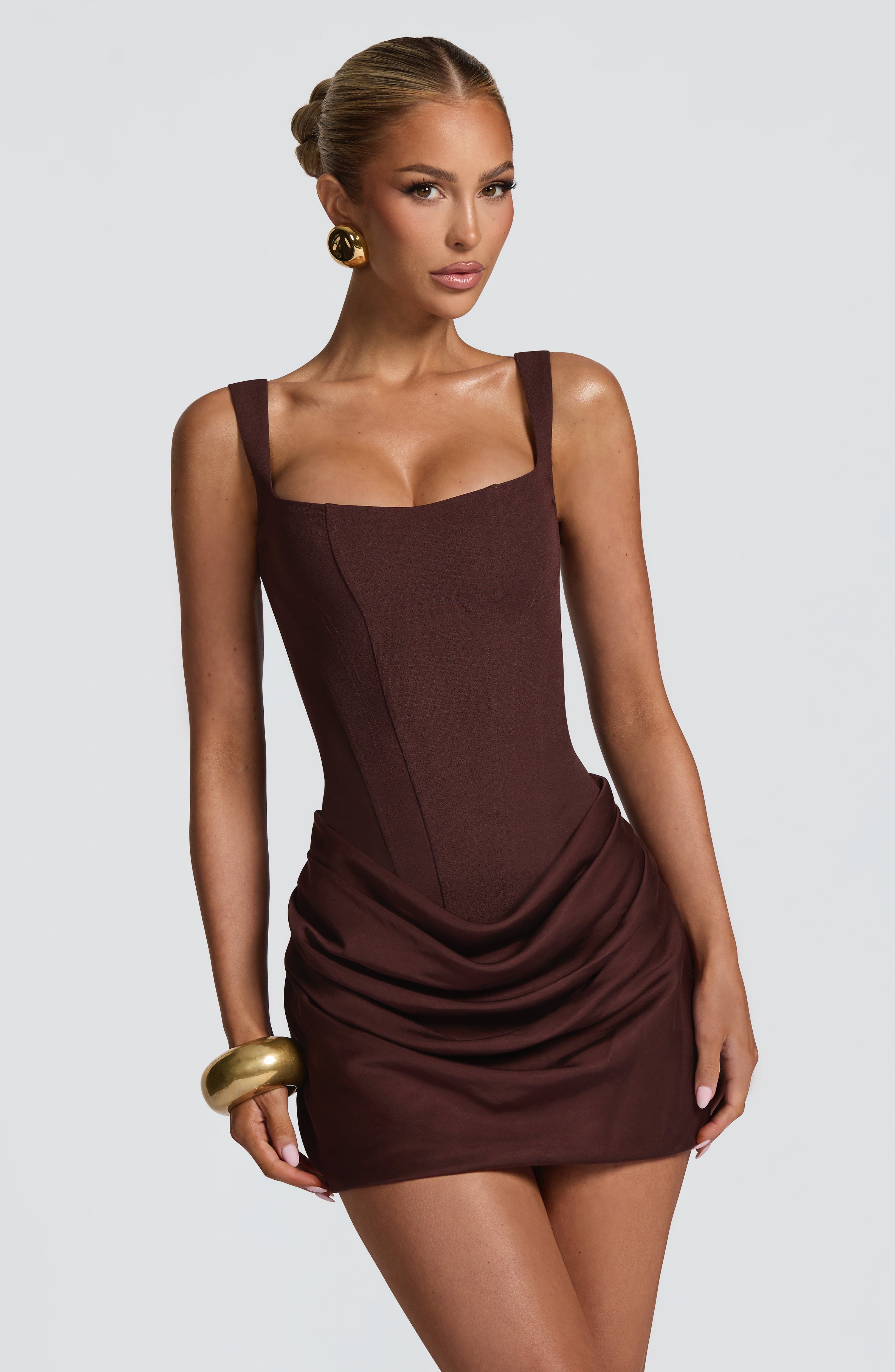Robe Mini Femme | Encolure Carrée