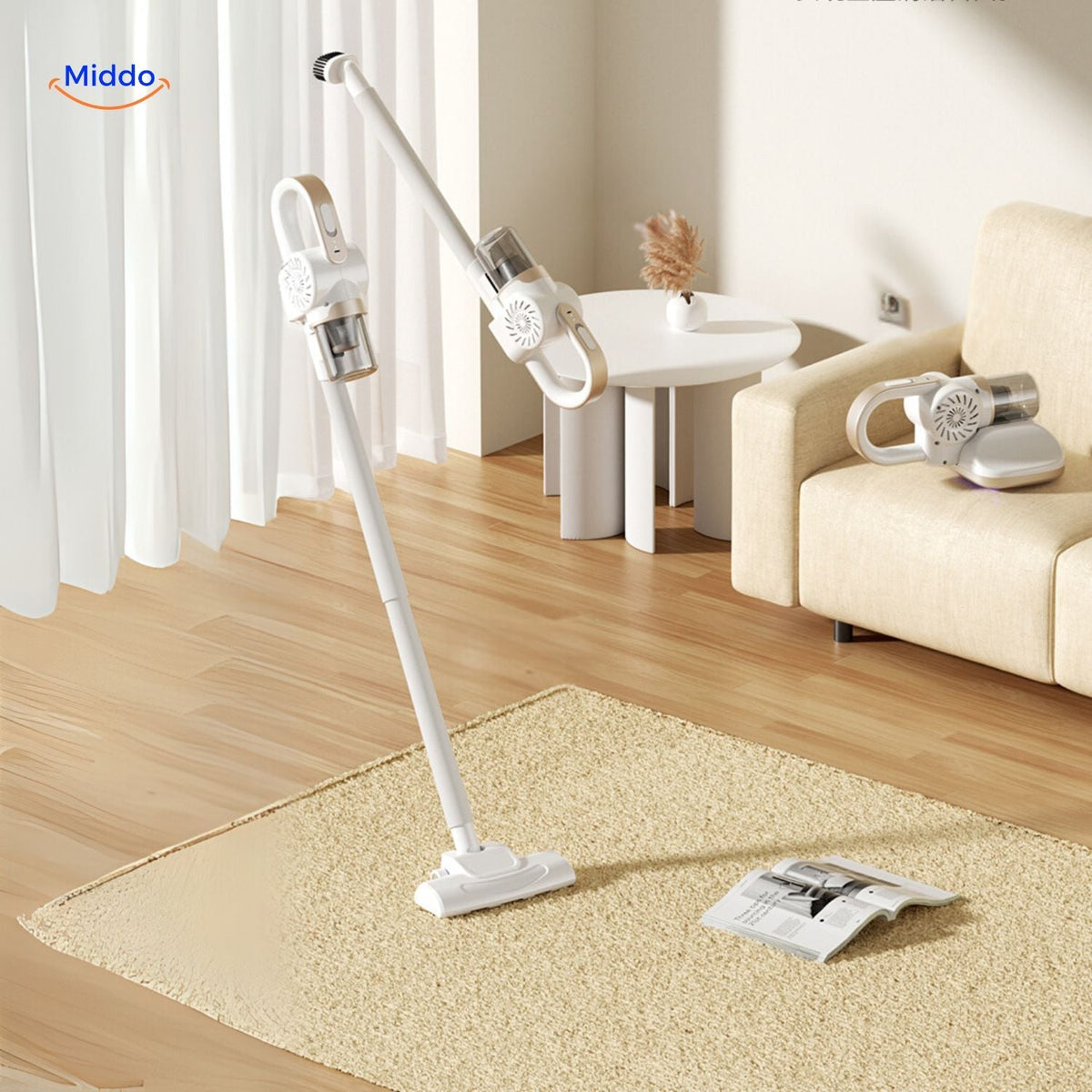 ReinClean MopVac™ | Aspirateur sans fil avec puissance d'aspiration puissante et élimination efficace des acariens !