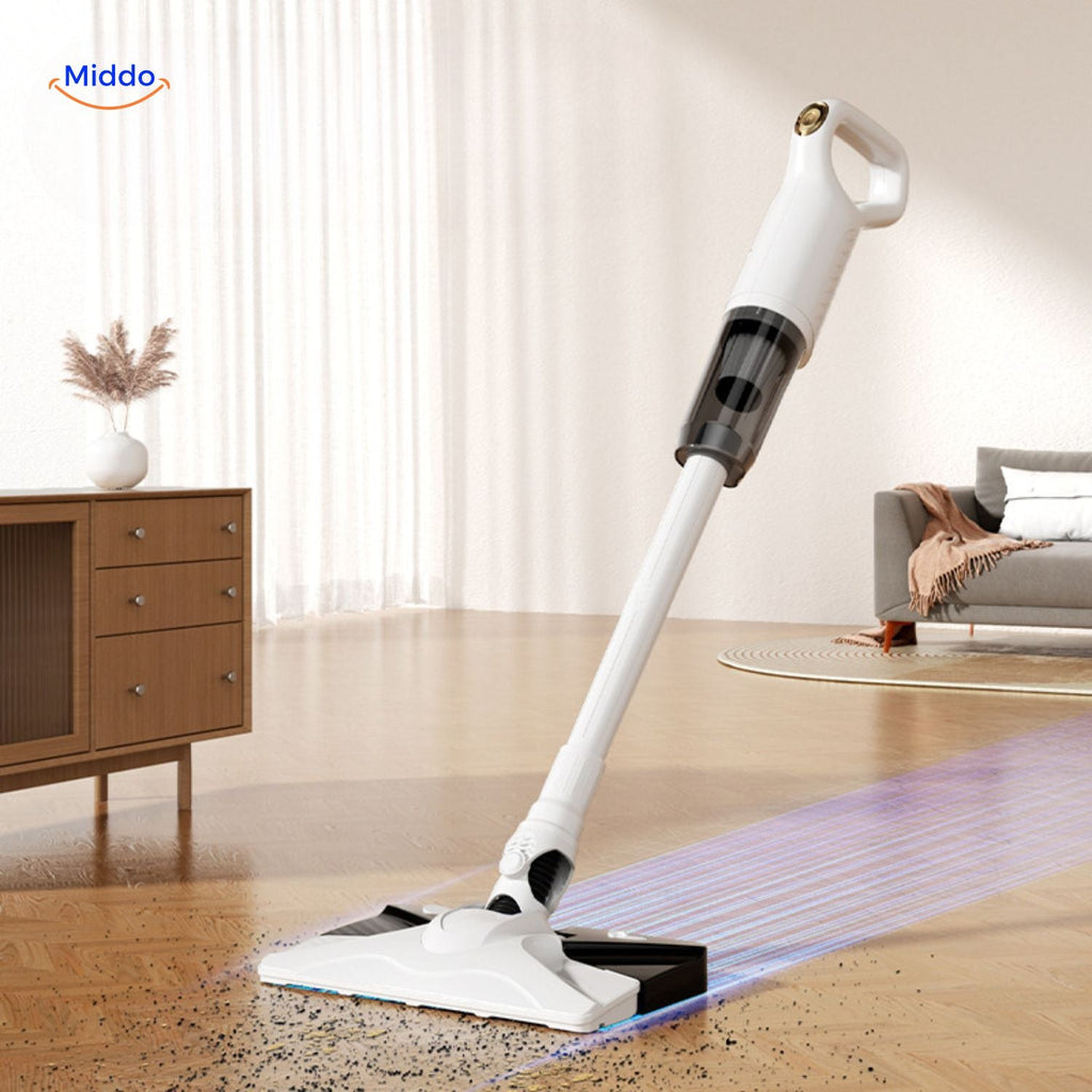 ReinClean MopVac™ | Aspirateur sans fil avec puissance d'aspiration puissante et élimination efficace des acariens !