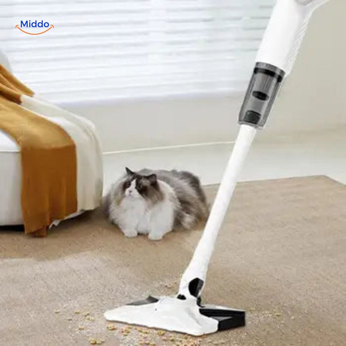 ReinClean MopVac™ | Aspirateur sans fil avec puissance d'aspiration puissante et élimination efficace des acariens !