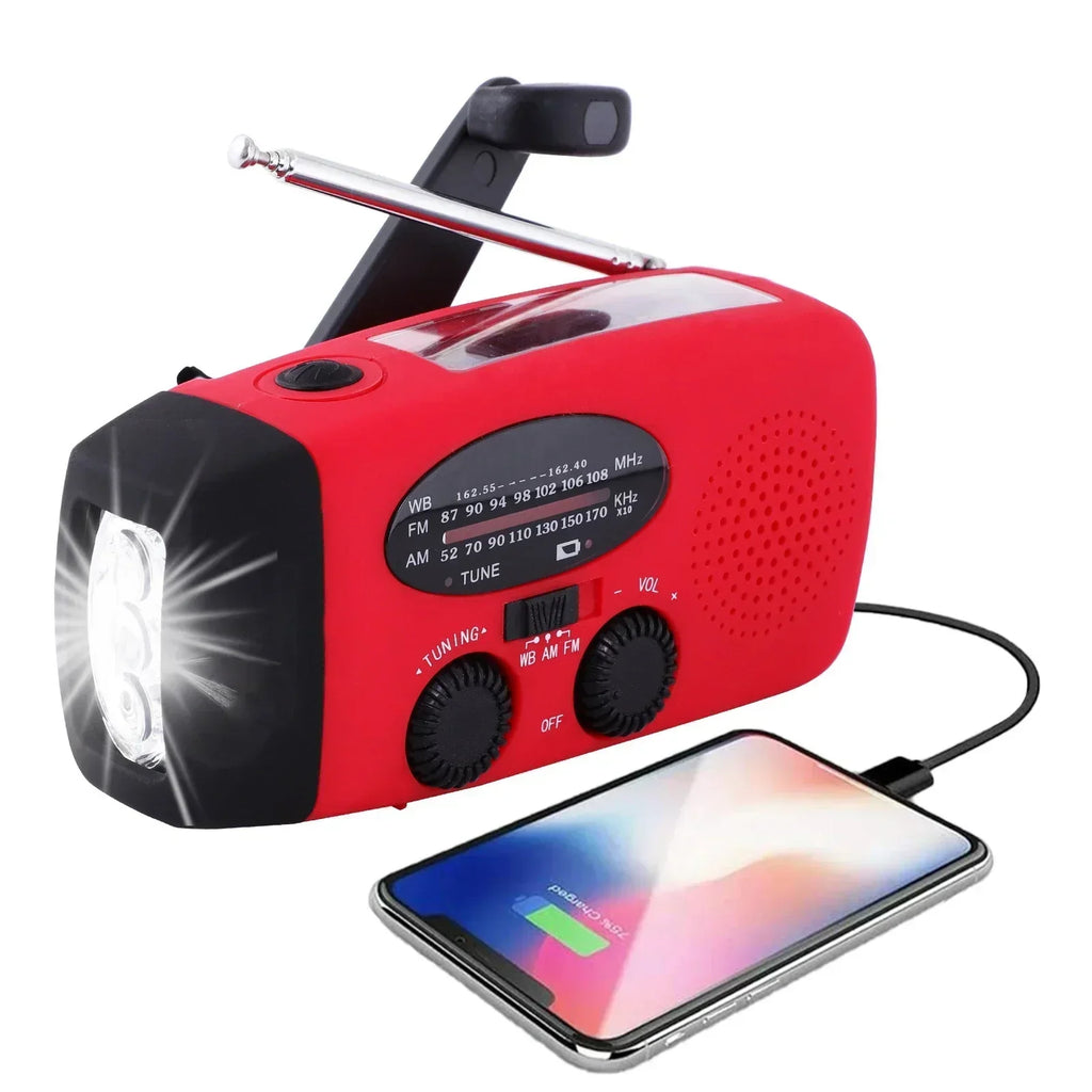 NoodRadio PowerSafe Mini – Radio d'urgence compacte avec lampe de poche et batterie externe
