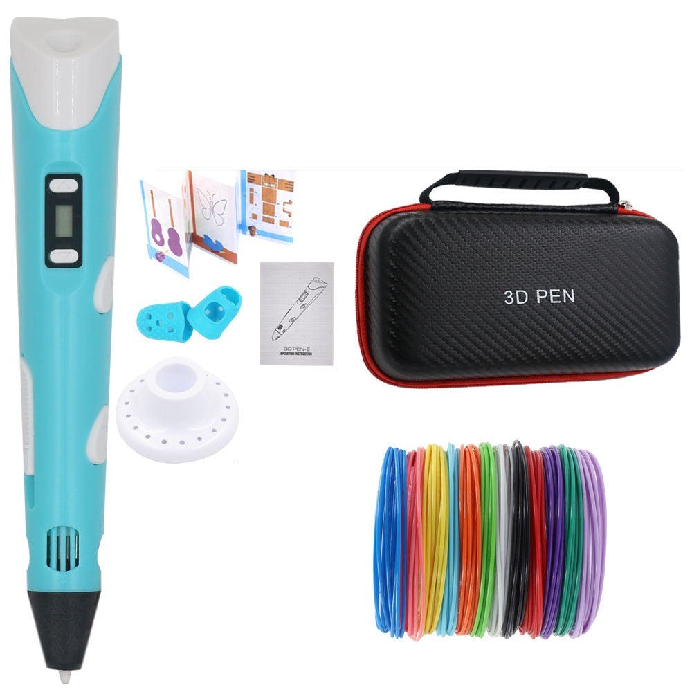 Stylo de dessin 3D DIY avec 200M de filament PLA, cadeau pour enfants