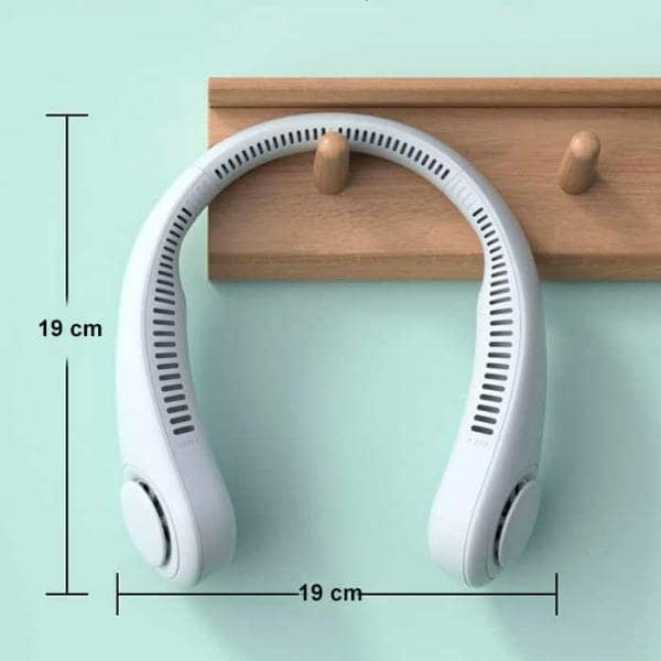 Ventilateur de Cou Portable avec Vitesses Réglables – Conception Ergonomique et Légère pour un Refroidissement Sans Mains, Longue Durée de Batterie