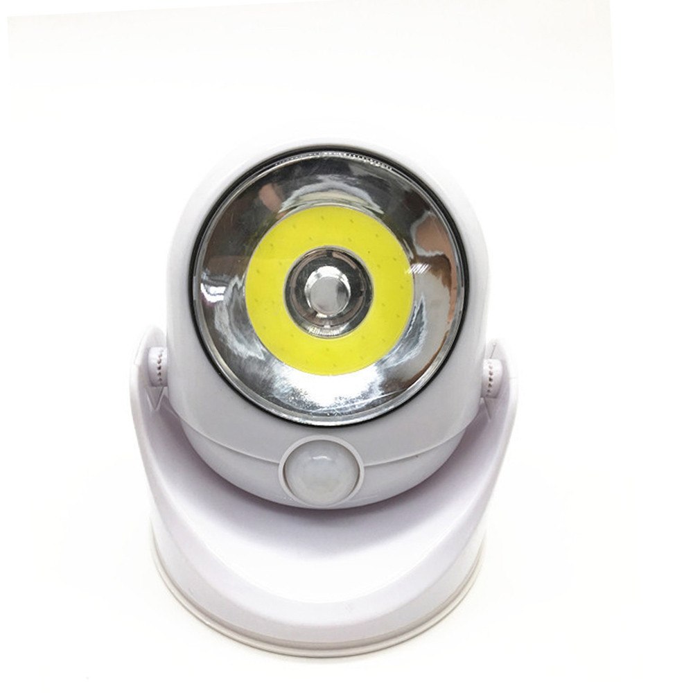 Lampe LED extérieure à capteur de mouvement ultra-lumineux – Lampe LED sans fil étanche de 450 lumens pour la sécurité et la visibilité