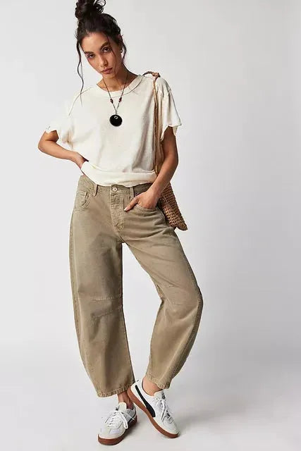 Clarise | Jean large pour femmes au style d'hiver