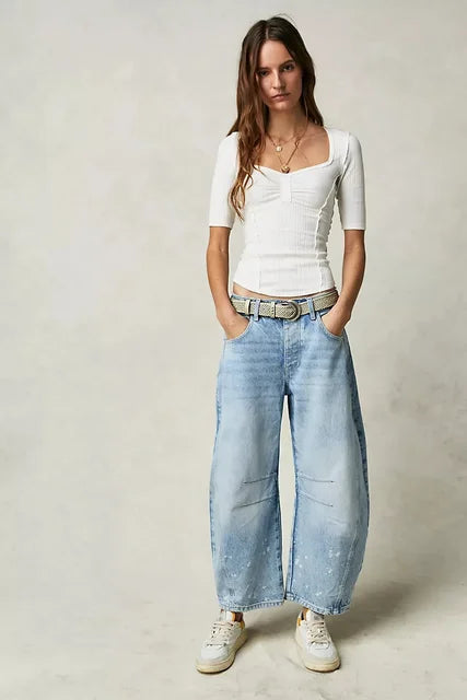 Clarise | Jean large pour femmes au style d'hiver