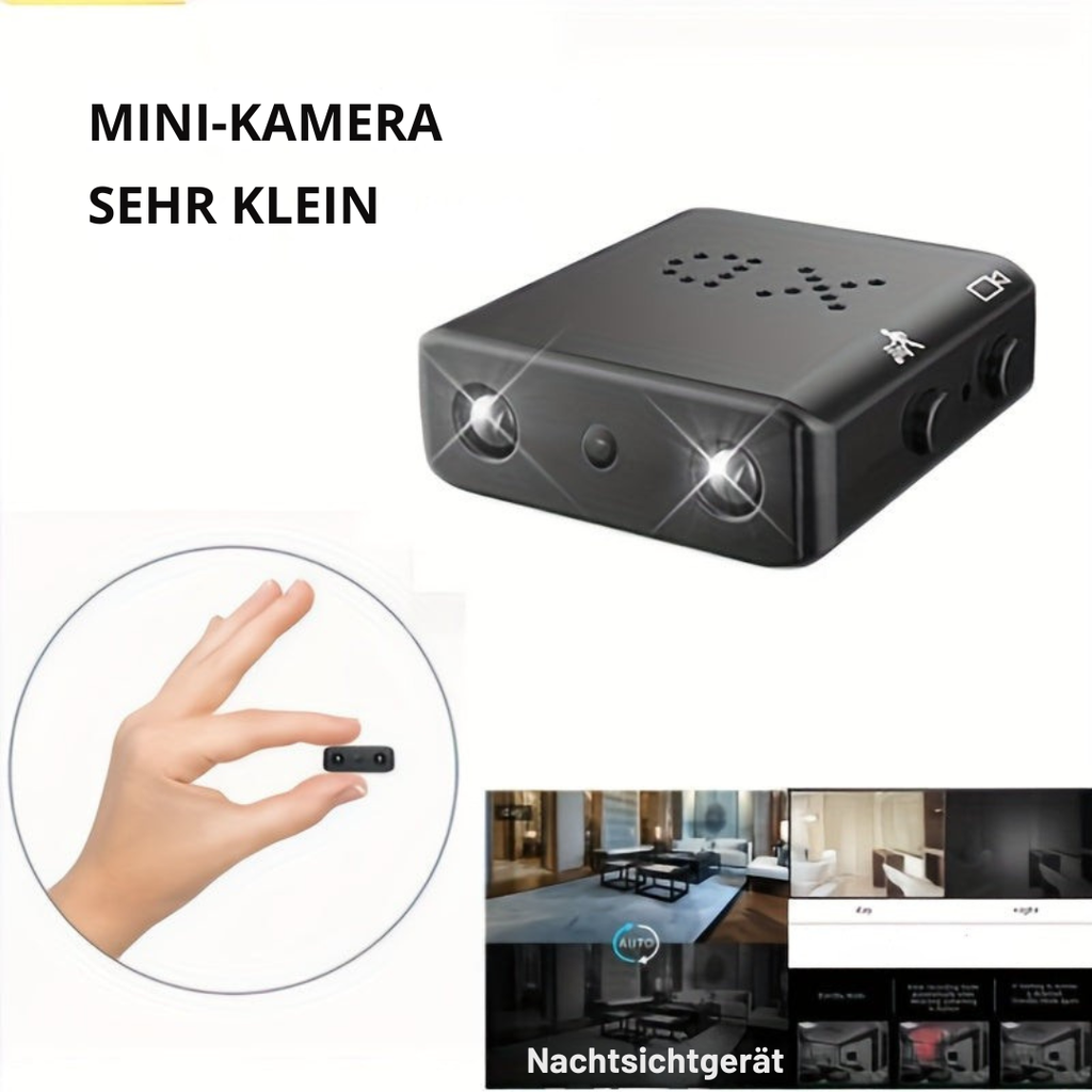 Mini caméra Ultra-compacte Full HD - Vision nocturne & Détection de mouvement