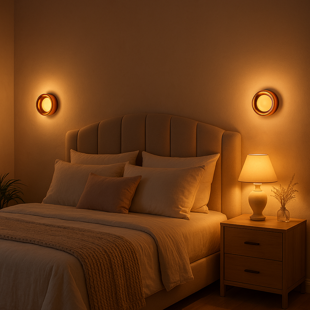 Lampe Murale Dimple Lumière Douce Motif Creux Ambiance