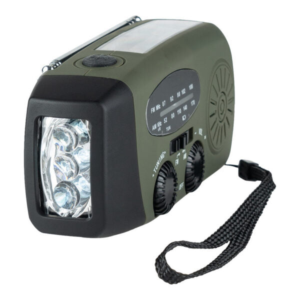 NoodRadio PowerSafe Mini – Radio d'urgence compacte avec lampe de poche et batterie externe