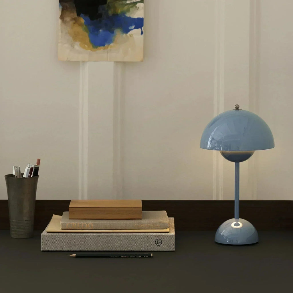 NordicGlow Luxe Lampe de Bureau Moderne Champignon