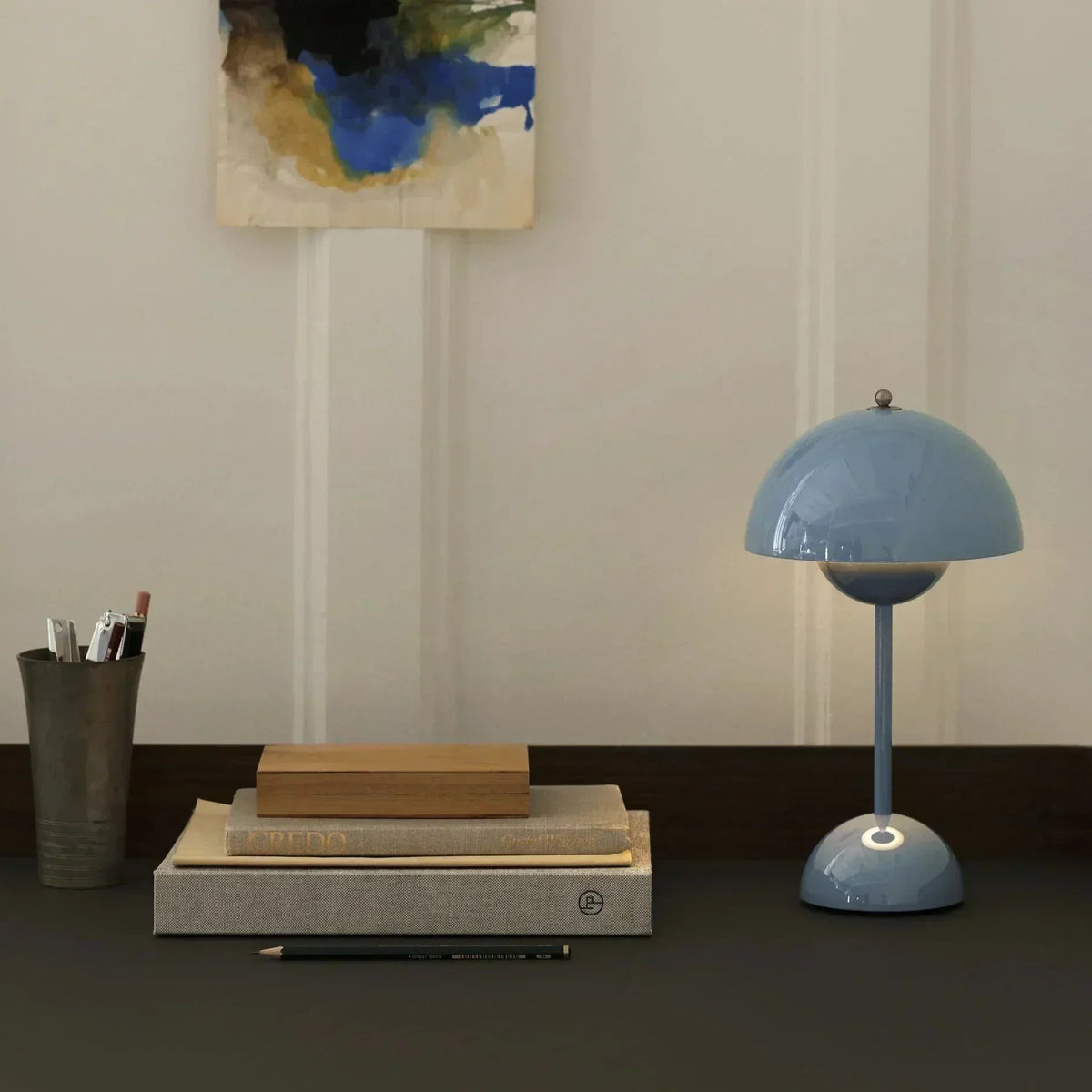 NordicGlow Luxe Lampe de Bureau Moderne Champignon