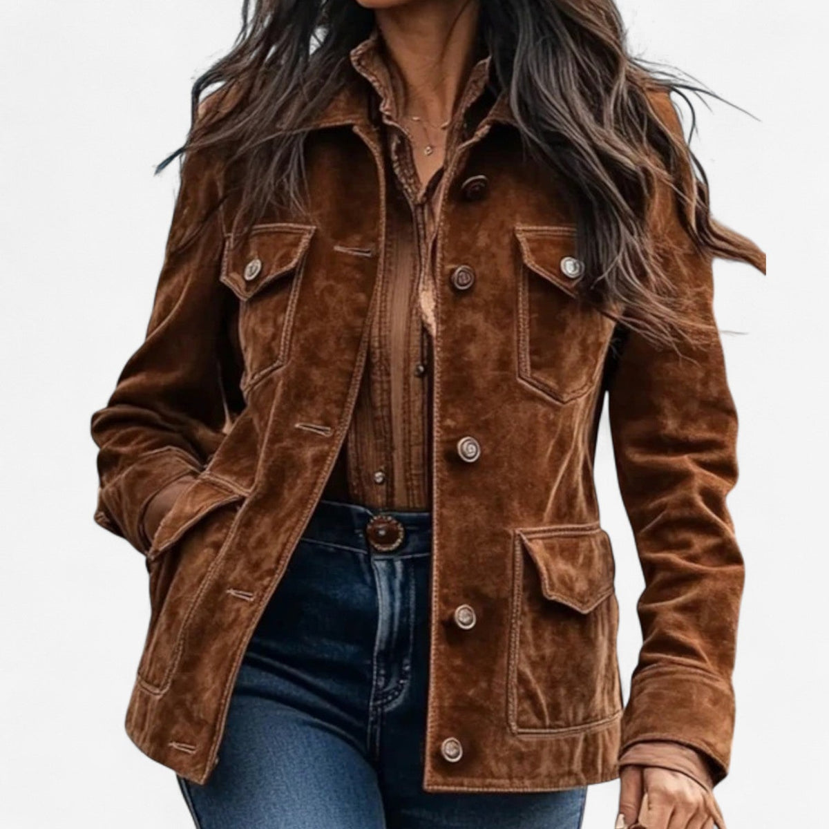 Caroline - Veste Chic Vintage Velours