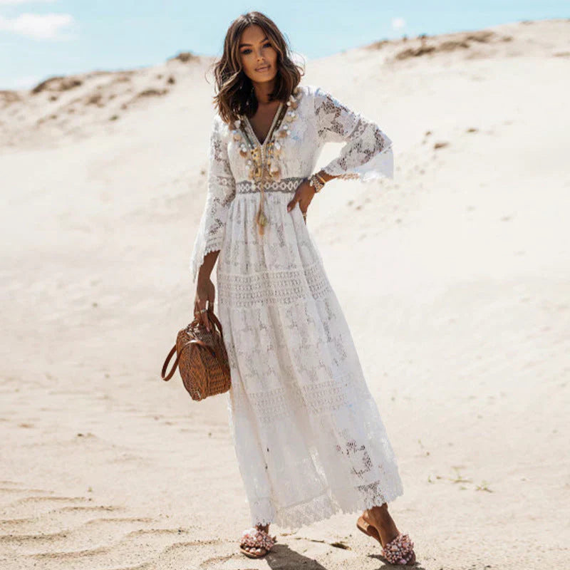 Robe Boho à manches longues