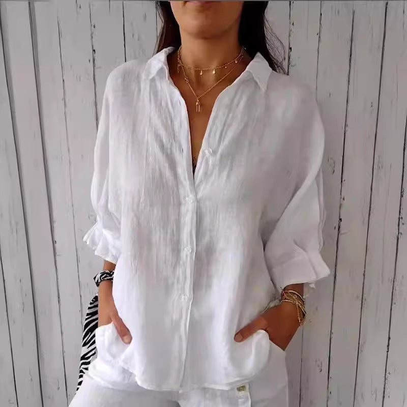 Blouse en Lin Légère pour Femmes Echoarchiv