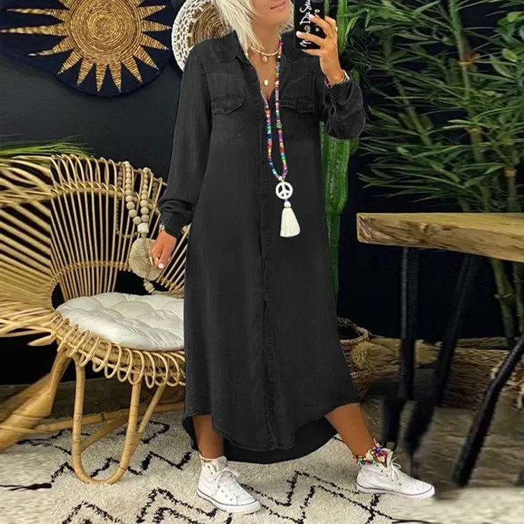 Robe en Denim Élégante pour Femmes