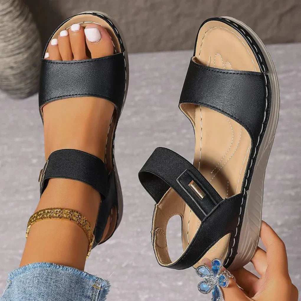 Sandales à Talon Léger pour Femme avec Bride de Cheville et Semelle Antidérapante