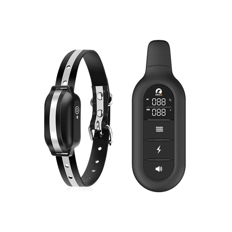 Collier de Dressage Électrique pour Chiens avec Télécommande, Étanche, 16 Niveaux de Choc Réglables, Portée de 1000m, Modes Sonore & Vibration