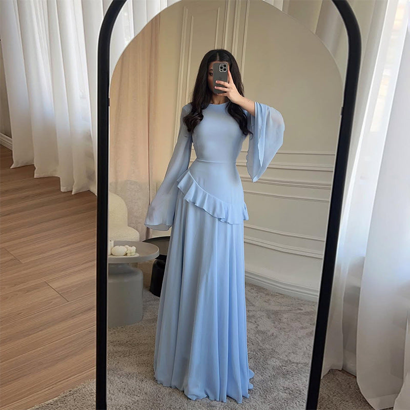 Robe Maxi Élégante pour Femmes avec Détails Volants et Coupe Ample Echo Archiv