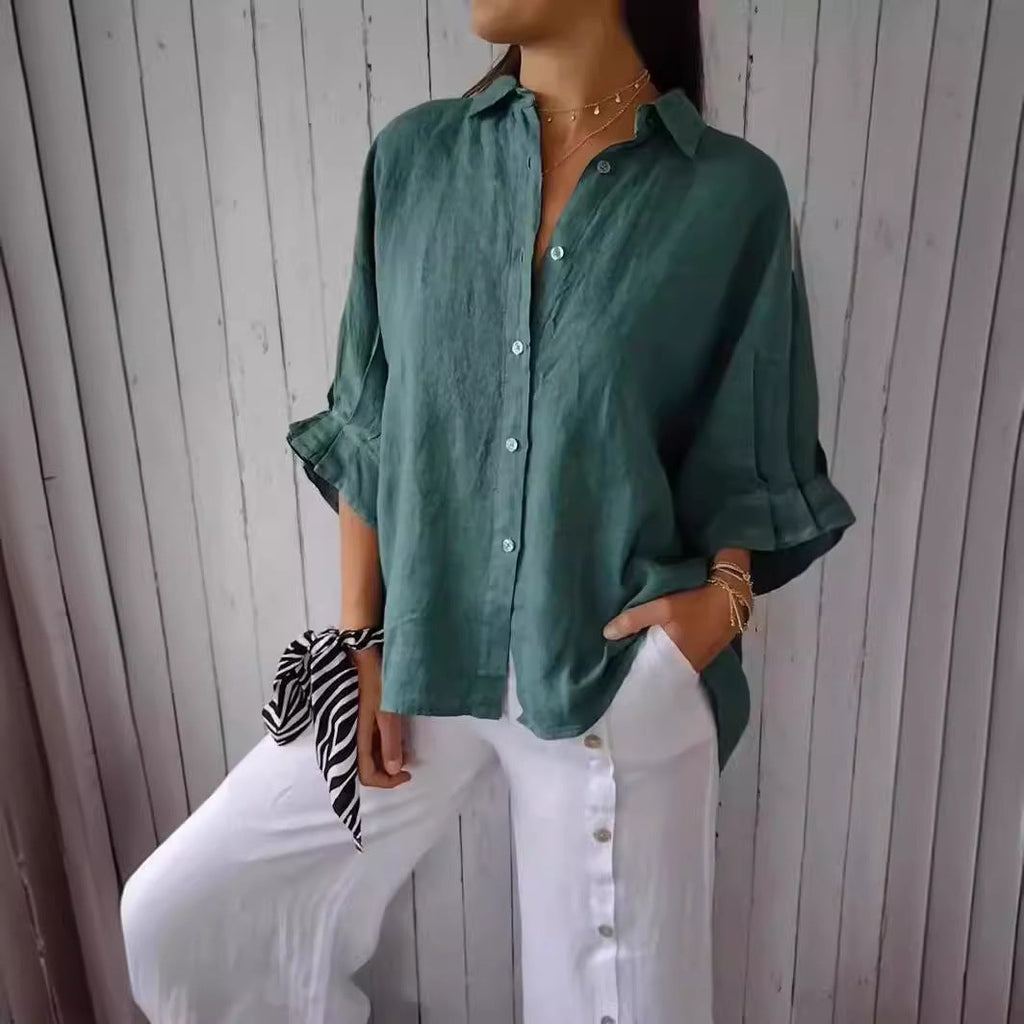 Blouse en Lin Légère pour Femmes Echoarchiv