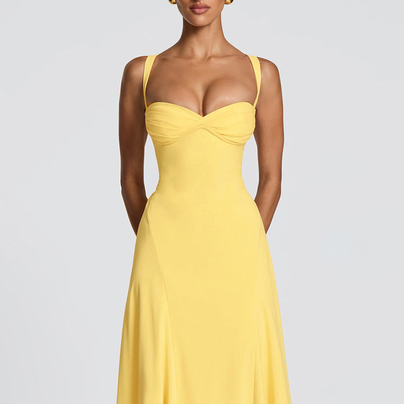 Robe de soirée élégante et cintrée pour femmes avec des bonnets drapés Echo Archiv